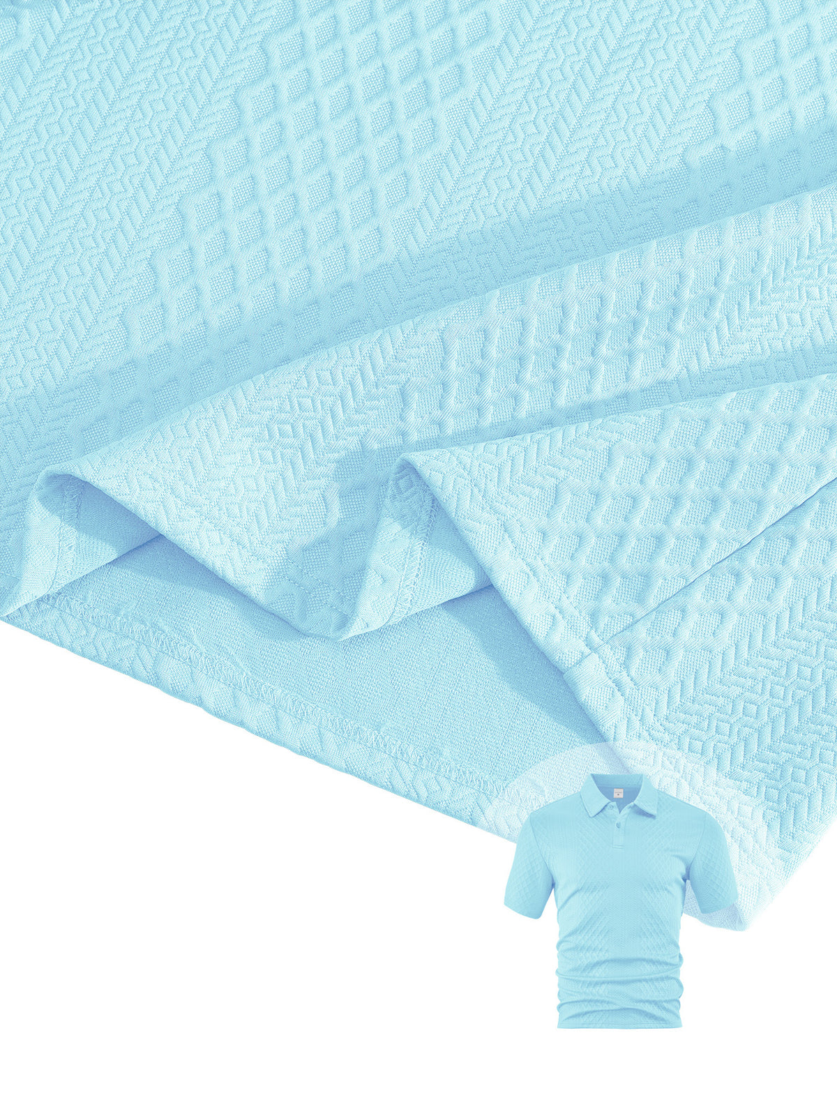 Men's Summer Running Polo Shirt and Shorts Set