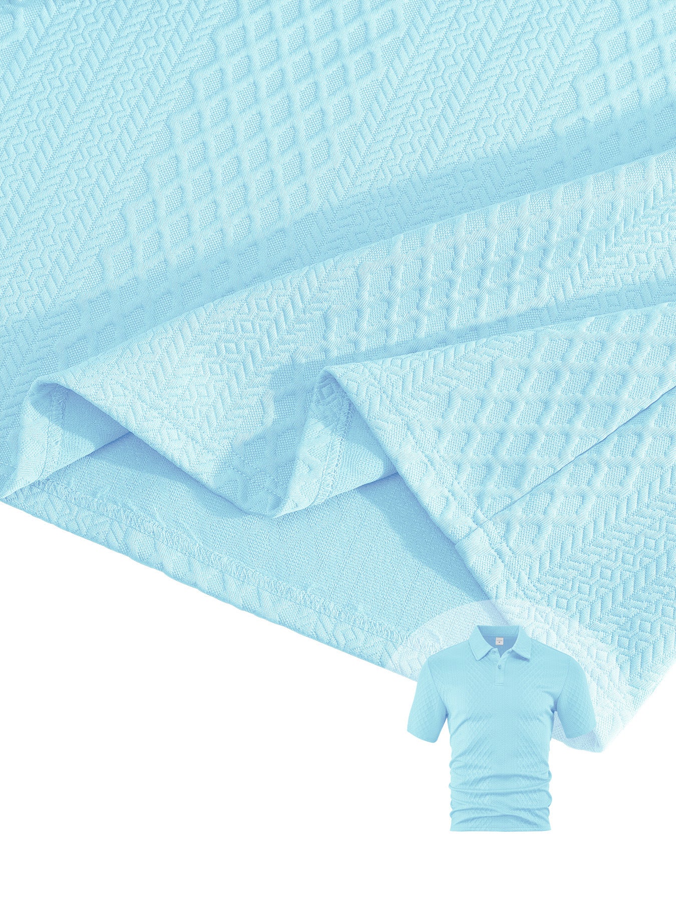 Men's Summer Running Polo Shirt and Shorts Set