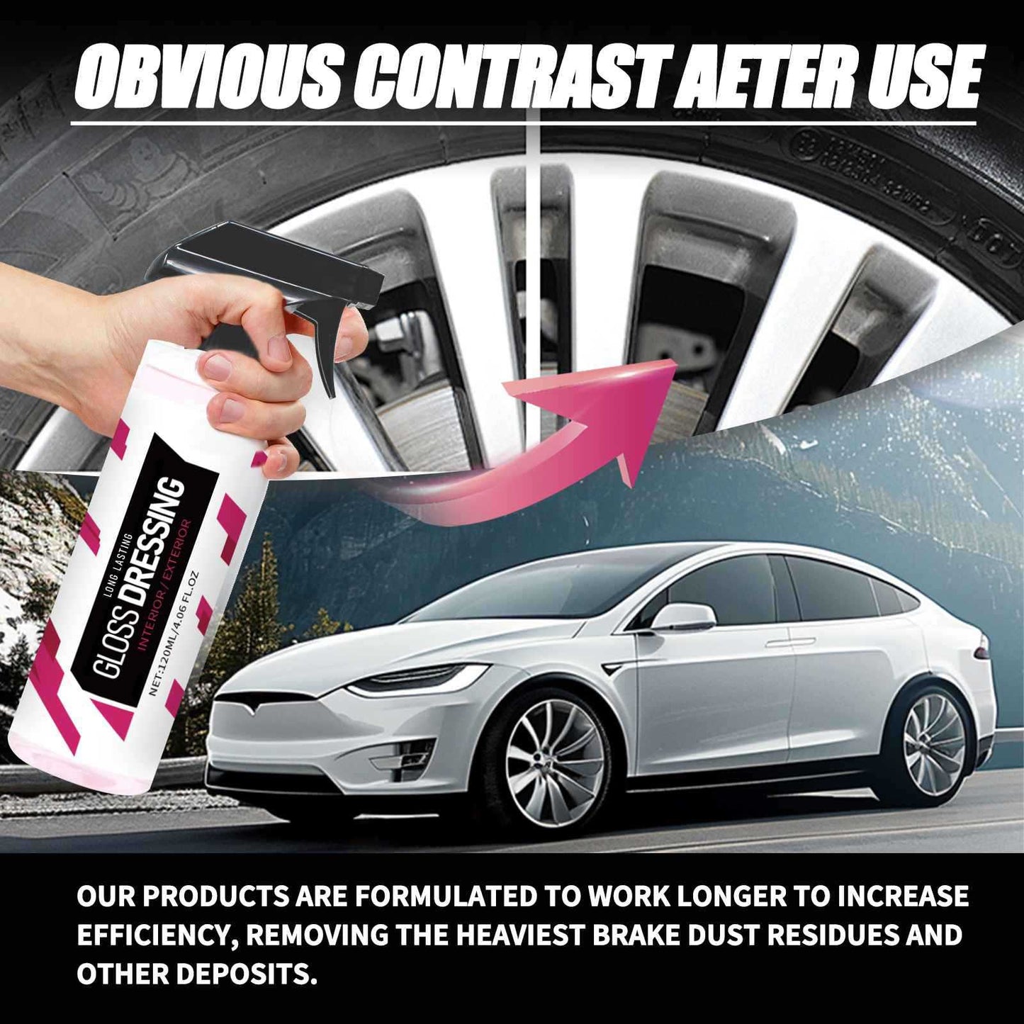 Car Glass Care Spray: Restores Shine and Removes Dirt