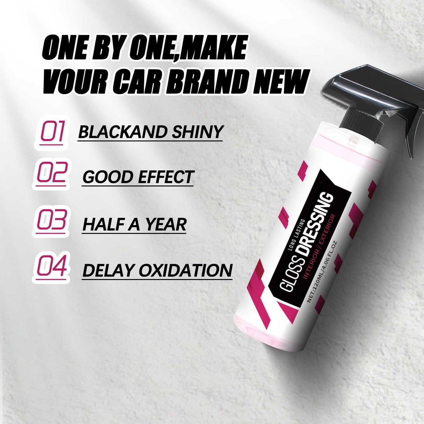 Car Glass Care Spray: Restores Shine and Removes Dirt