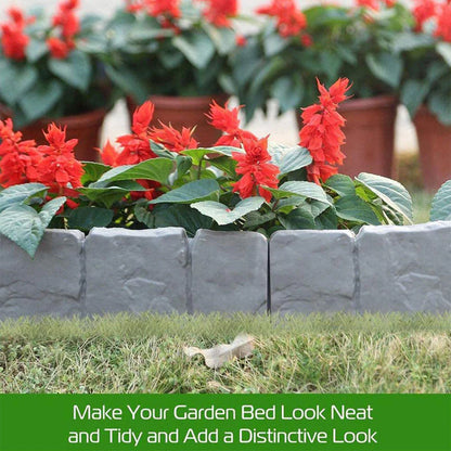 🔥2026 HOT SALE⏰️50K+ SOLD! 🏆Faux Stone Garden Edging Border – Natural Rock Look Landscape Edge🏡