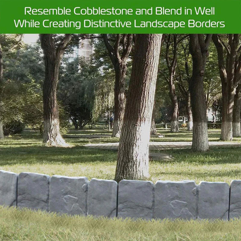 🔥2026 HOT SALE⏰️50K+ SOLD! 🏆Faux Stone Garden Edging Border – Natural Rock Look Landscape Edge🏡