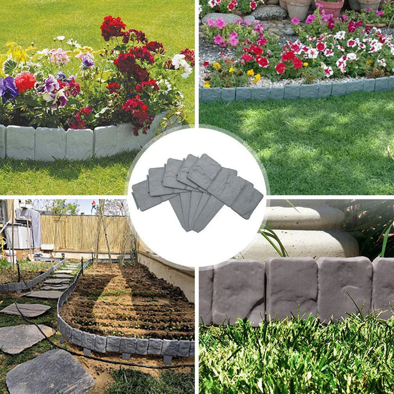 🔥2026 HOT SALE⏰️50K+ SOLD! 🏆Faux Stone Garden Edging Border – Natural Rock Look Landscape Edge🏡