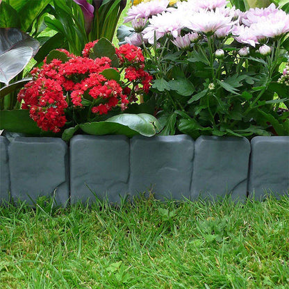 🔥2026 HOT SALE⏰️50K+ SOLD! 🏆Faux Stone Garden Edging Border – Natural Rock Look Landscape Edge🏡