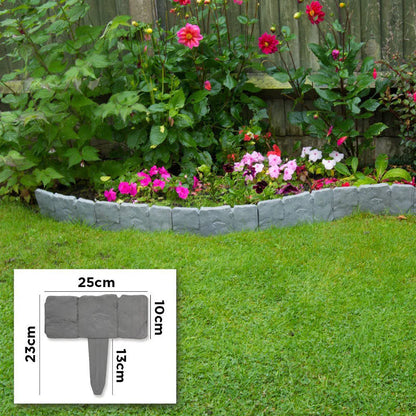 🔥2026 HOT SALE⏰️50K+ SOLD! 🏆Faux Stone Garden Edging Border – Natural Rock Look Landscape Edge🏡