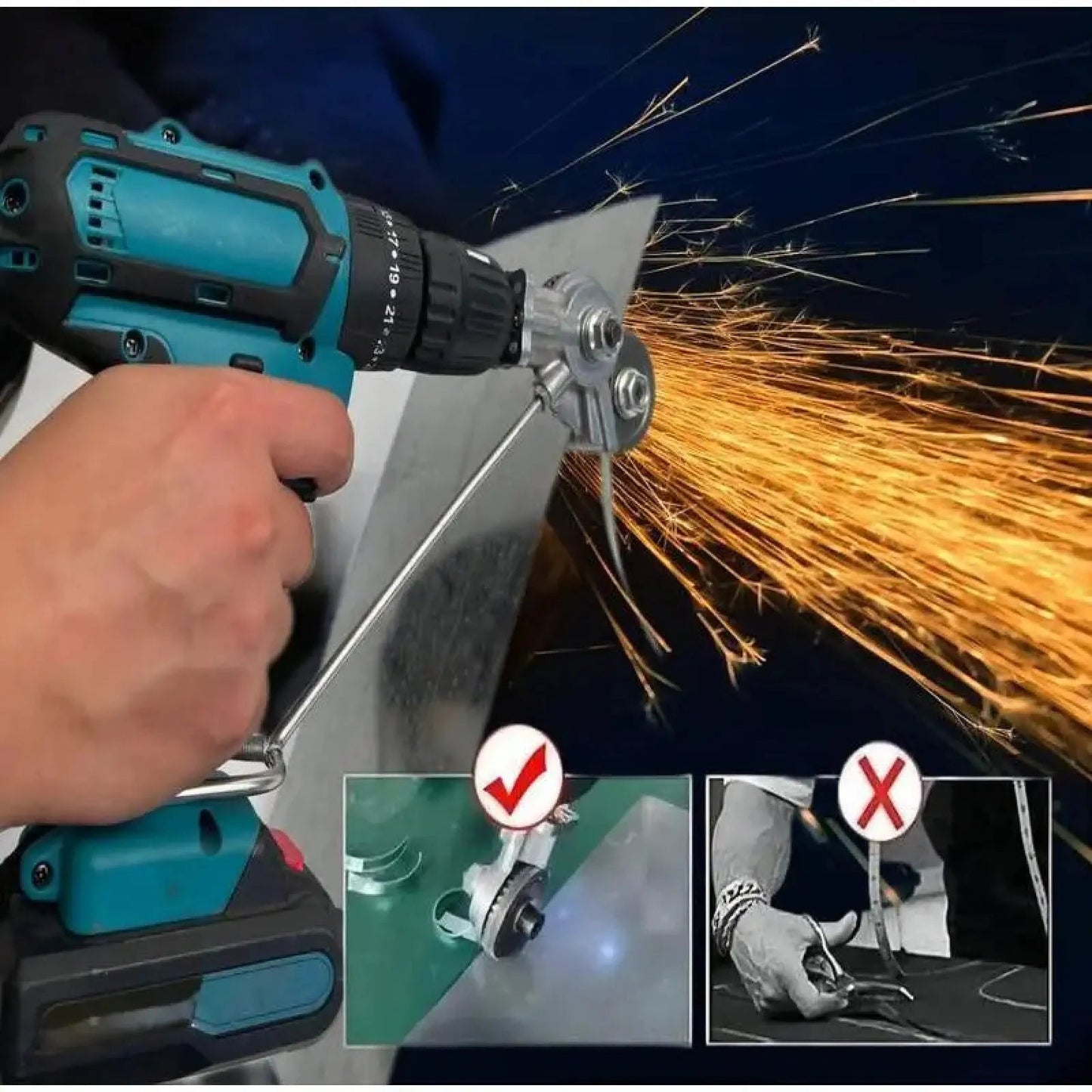 🔥2026 HOT SALE⏰️Metal Sheet Cutter for Electric Drills